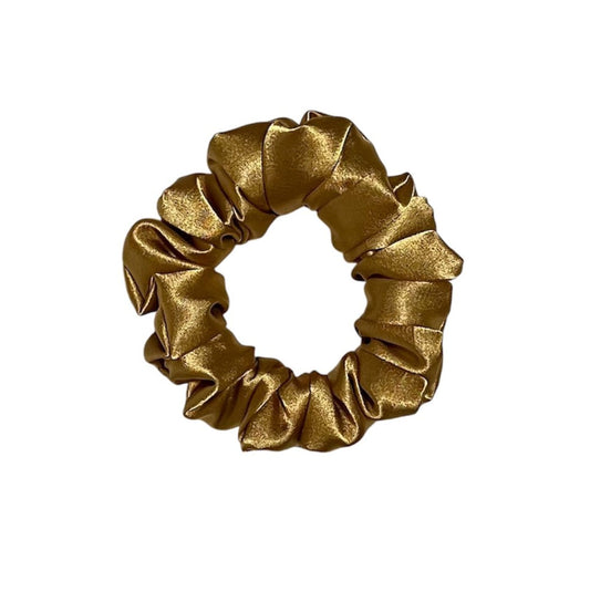 Gold - Skinny Satin Scrunchie